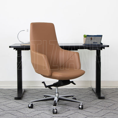 silla de cuero