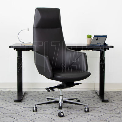 silla de cuero