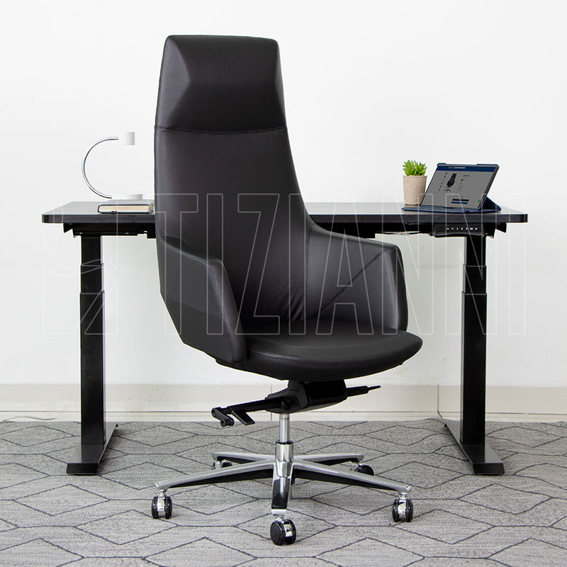 silla de cuero
