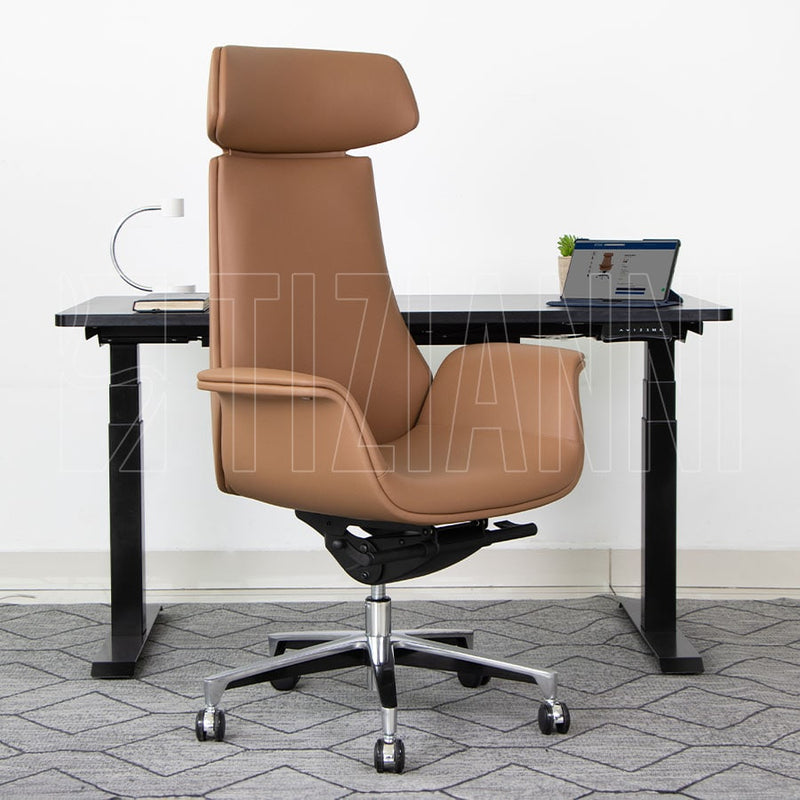 silla de cuero