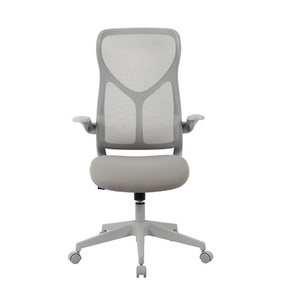 Silla de oficina Roma gris vista frontal