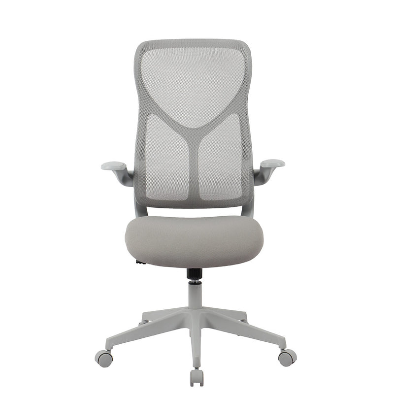 Silla de oficina Roma gris vista frontal