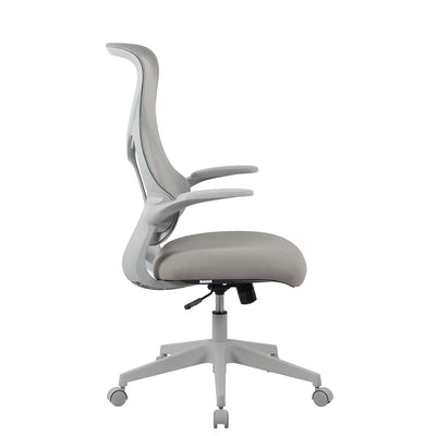 Silla de oficina Roma gris vista frontal