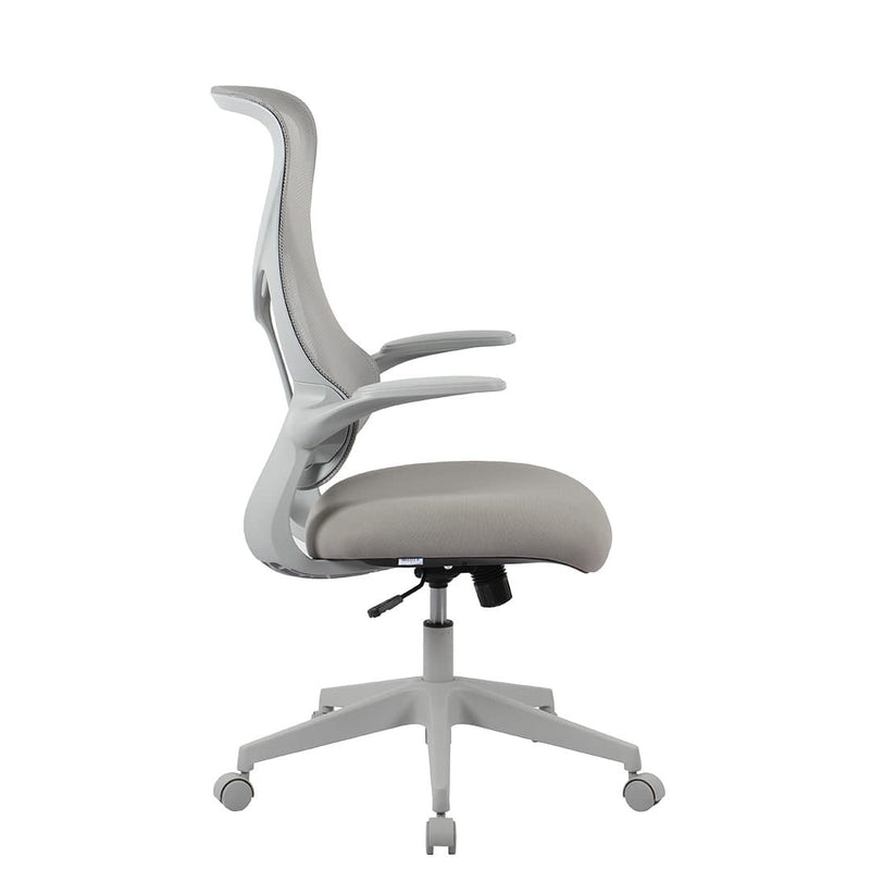 Silla de oficina Roma gris vista frontal